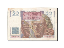 Geldschein, Frankreich, 50 Francs, 50 F 1946-1951 ''Le Verrier'', 1946