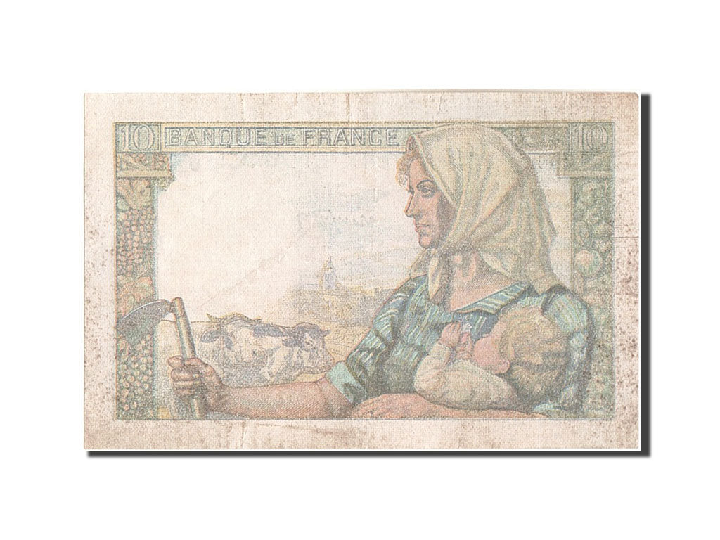 France, 10 Francs, 10 F 1941-1949 ''Mineur'', 1949, KM:99f, 1949-06-30, VF(30...