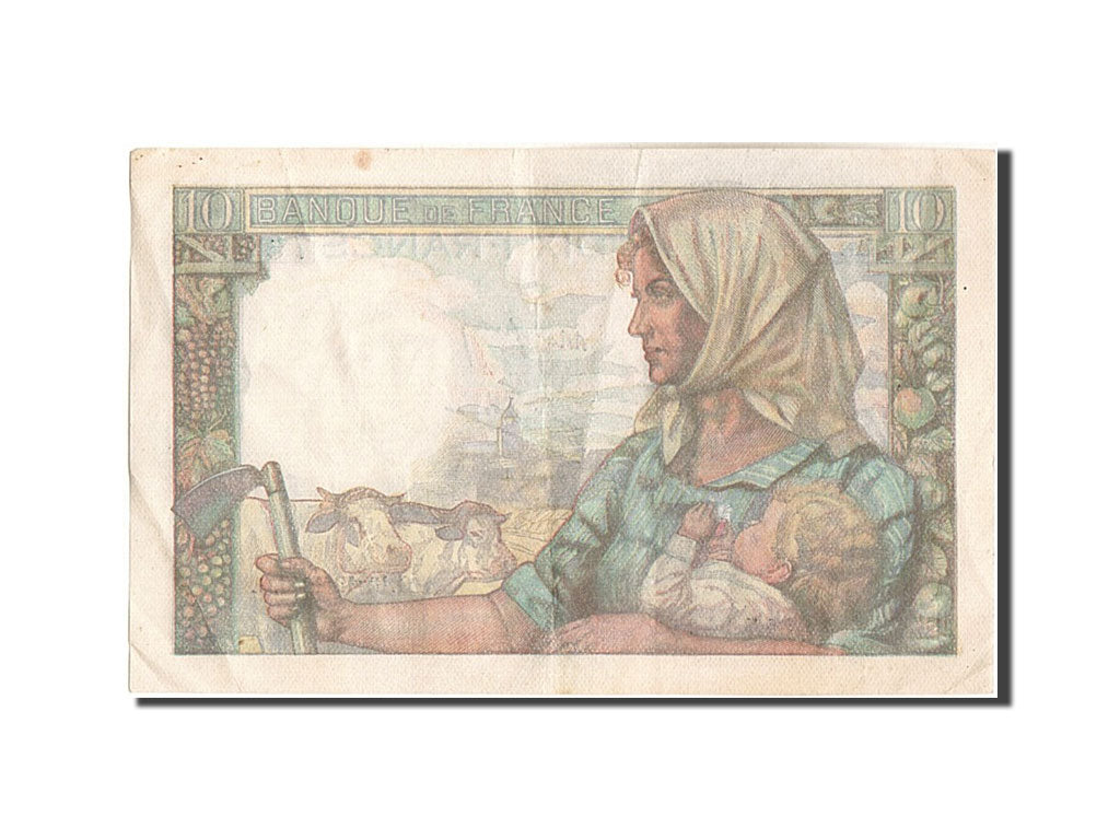 Francia, 10 Francs, 10 F 1941-1949 ''Mineur'', 1946, KM:99e, 1946-12-19, BB,...