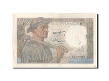 Billet, France, 10 Francs, 10 F 1941-1949 ''Mineur'', 1949, 1949-04-07, TTB+