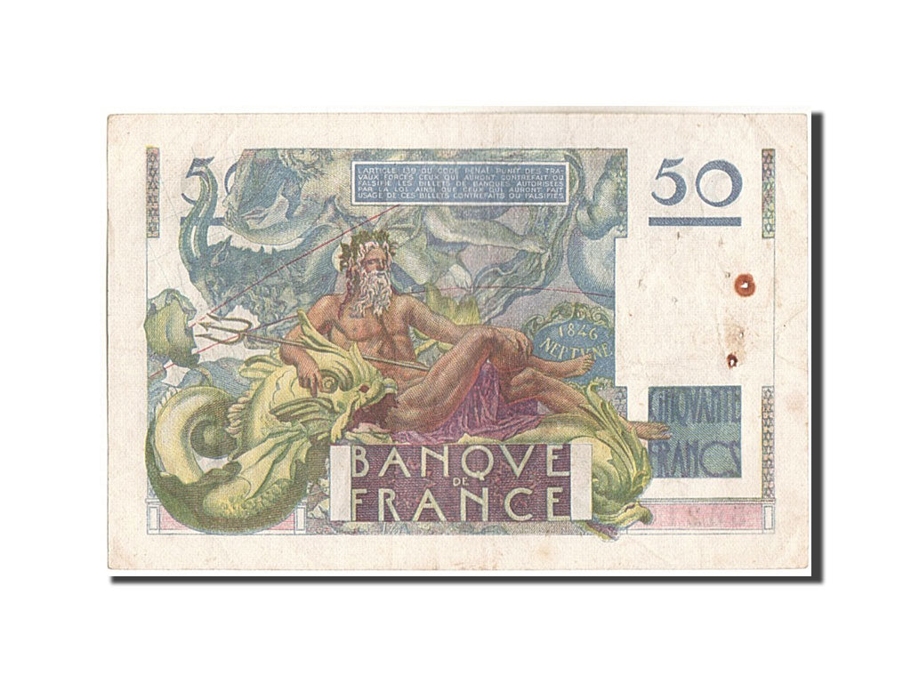 Frankreich, 50 Francs, 50 F 1946-1951 ''Le Verrier'', 1947, KM:127b, 1947-03-...