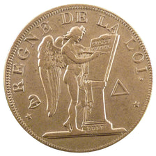 FRANCE, Essai Décime, 1793, AU(50-53), Copper, Brandon #76a, 20.40