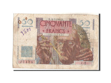 France, 50 Francs, 50 F 1946-1951 ''Le Verrier'', 1946, 1946-03-14, KM:127a,...