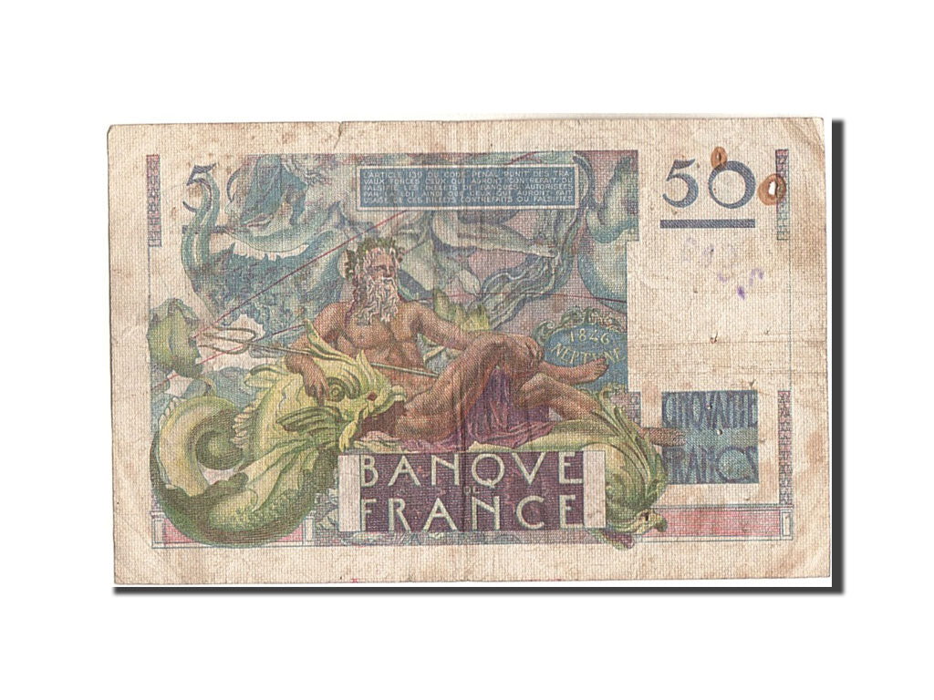 France, 50 Francs, 50 F 1946-1951 ''Le Verrier'', 1946, 1946-03-14, KM:127a,...