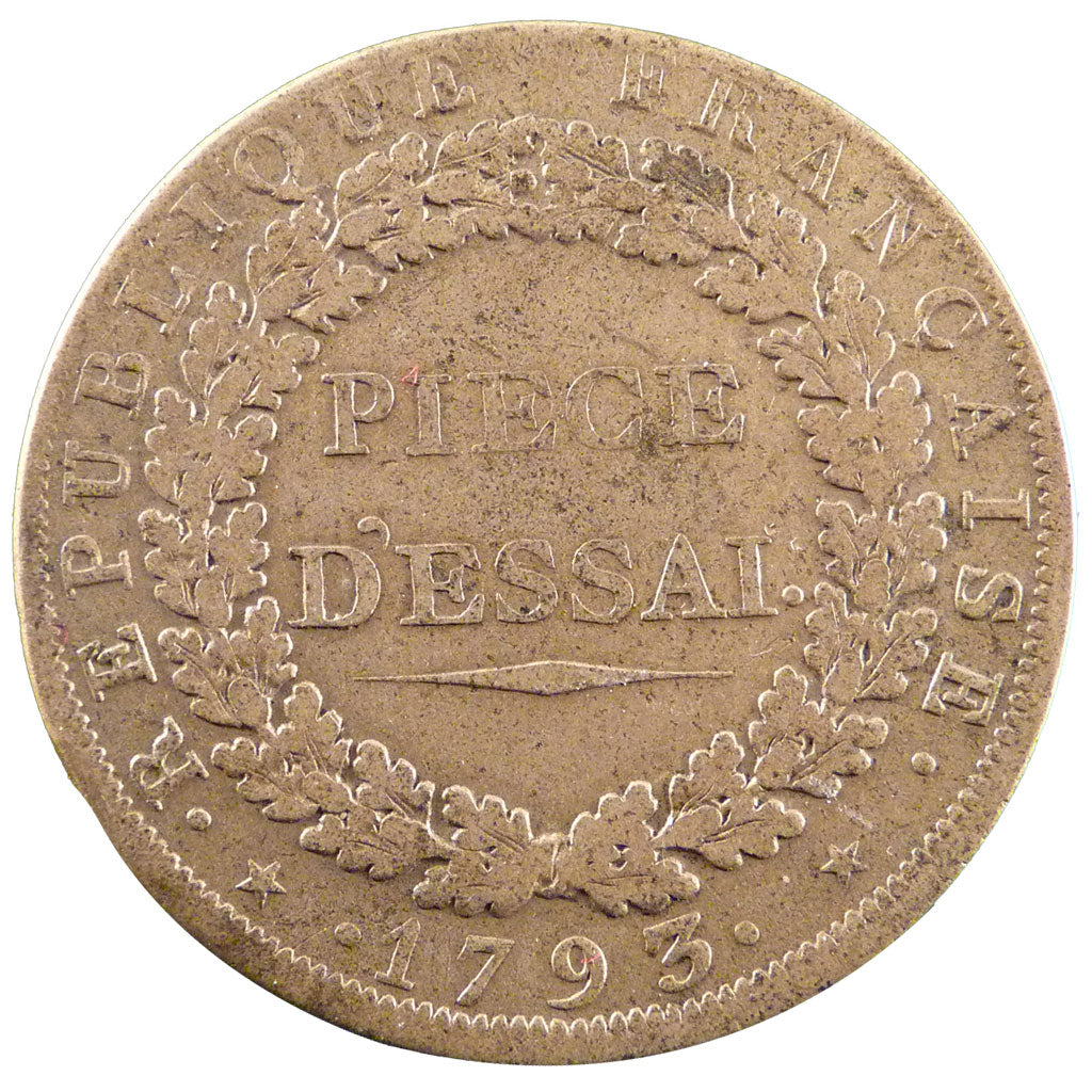 Francia, Essai Décime, 1793, BB, Rame, Brandon:76a
