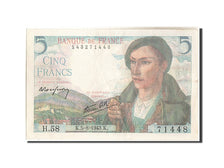 Banknote, France, 5 Francs, 5 F 1943-1947 ''Berger'', 1943, 1943-08-05