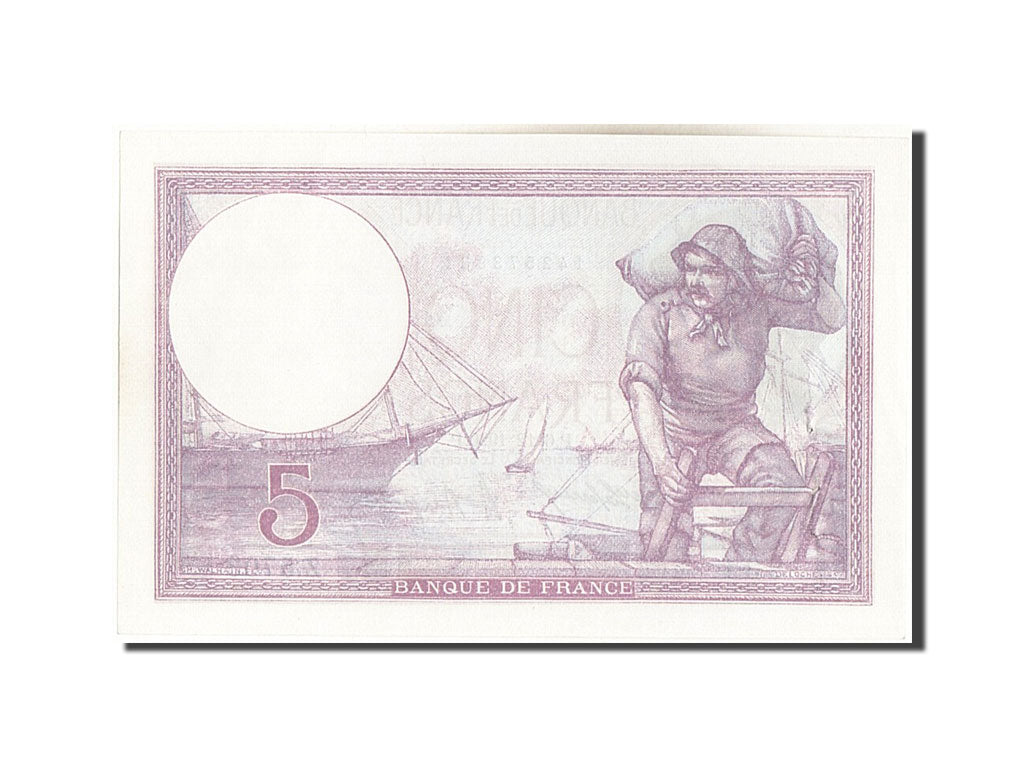 Banknote, France, 5 Francs, 5 F 1917-1940 ''Violet'', 1920, 1920-12-06, UNC(63)