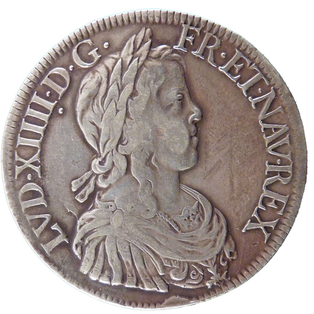 LOUIS XIV, Écu à la mèche longue