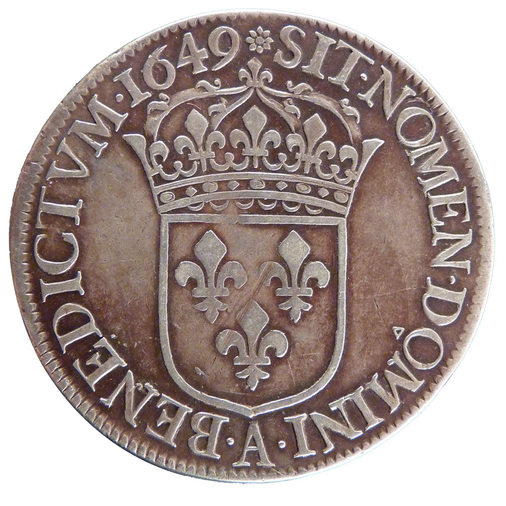 LOUIS XIV, Écu à la mèche longue