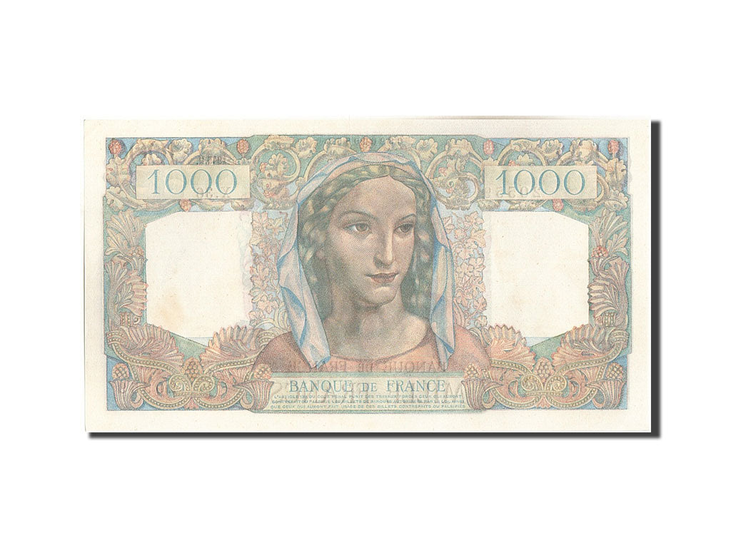 Banknote, France, 1000 Francs, 1 000 F 1945-1950 ''Minerve et Hercule'', 1945