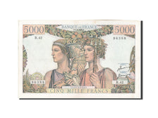 France, 5000 Francs, 5 000 F 1949-1957 ''Terre et Mer'', 1951, KM:131b, 1951-...