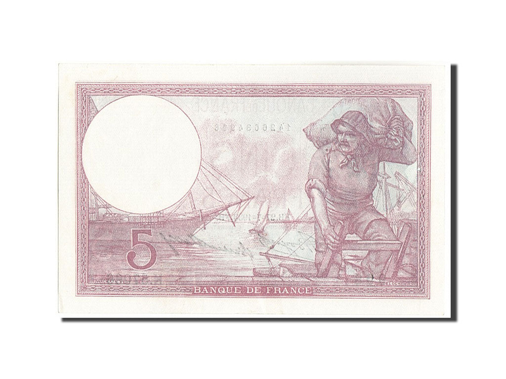 France, 5 Francs, 5 F 1917-1940 ''Violet'', 1933, KM:72e, 1933-07-27, UNC(64)...