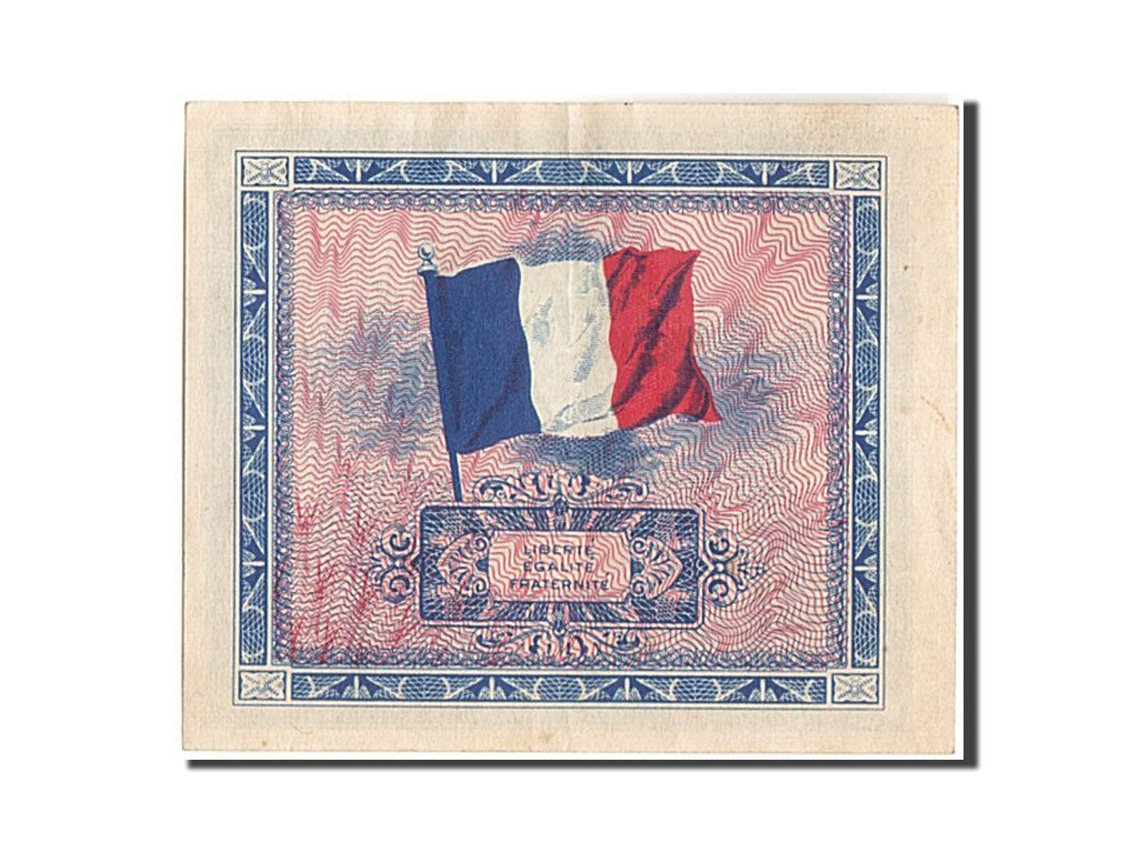 France, 2 Francs, 1944 Flag/France, 1944, KM:114a, 1944, AU(50-53), Fayette:V...