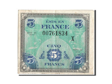 Banknote, France, 5 Francs, 1944 Flag/France, 1944, 1944, AU(50-53)