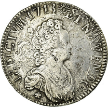 Monnaie, France, Louis XV, Écu Vertugadin, Ecu, 1716, Caen, TB+, Argent