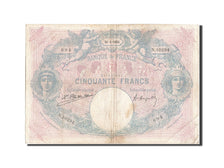 France, 50 Francs, 50 F 1889-1927 ''Bleu et Rose'', 1924, 1924-01-24, KM:64g,...