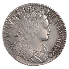 Moneda, Francia, Louis XV, Écu de France-Navarre, Ecu, 1718, Paris, MBC, Plata