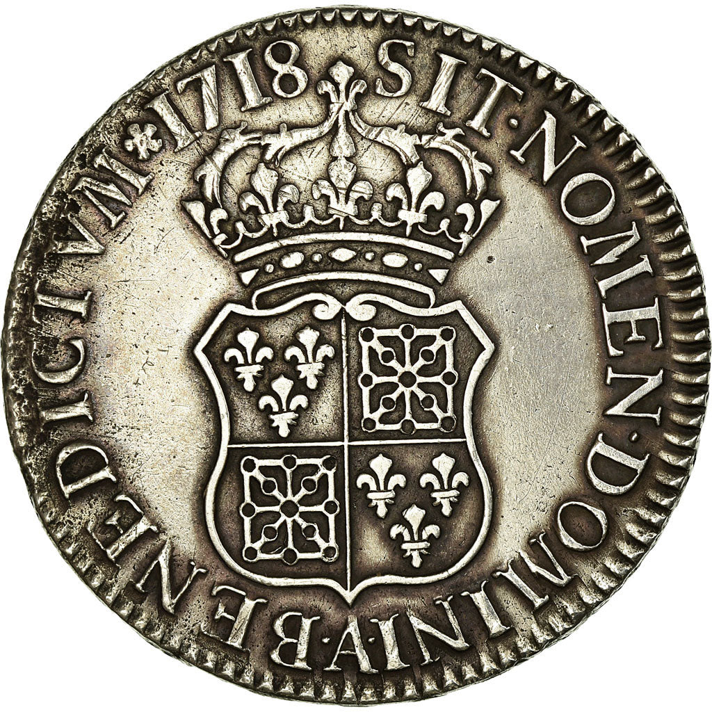 Francia, Louis XV, Écu de France, Ecu, 1723, Paris, MB+, Argento, Gadoury:319