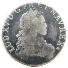 FRANCE, Écu aux 8 L, ECU, 1724, Lyon, KM #472.6, VF(20-25), Silver, Gadoury ...