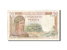 Billete, Francia, 50 Francs, 50 F 1934-1940 ''Cérès'', 1935, 1935-07-18, BC+