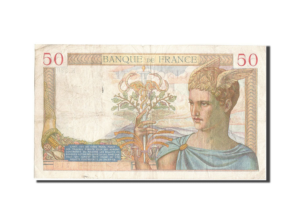Banknote, France, 50 Francs, 50 F 1934-1940 ''Cérès'', 1935, 1935-07-18
