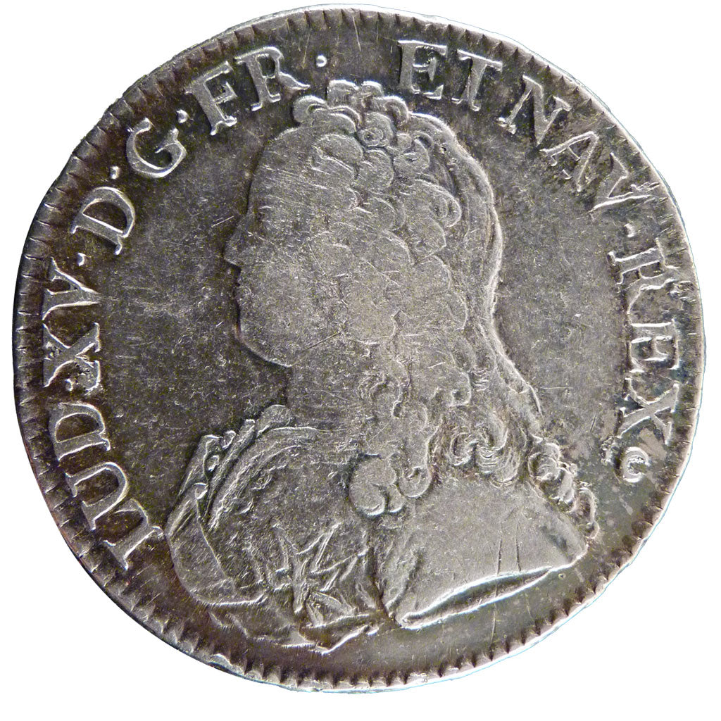 Francia, Louis XV, Écu aux branches d'olivier, Ecu, 1726, Tours, BB, Argento...