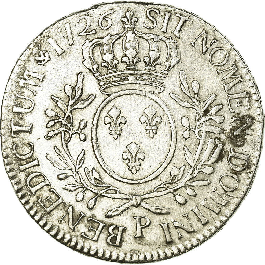 Monnaie, France, Louis XV, Écu aux branches d'olivier, Ecu, 1726, Dijon, TTB