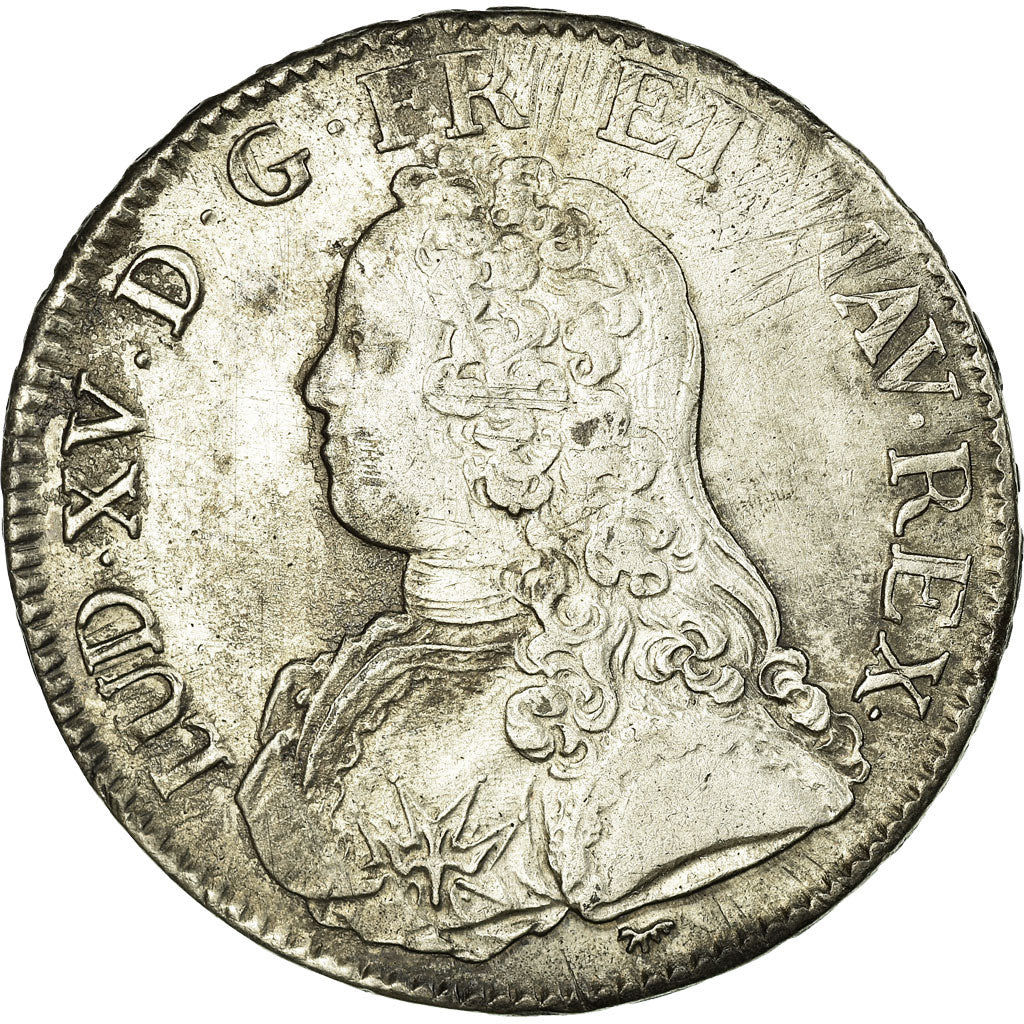 Coin, France, Louis XV, Écu aux branches d'olivier, Ecu, 1727, Paris