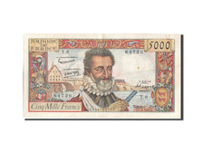 Banknot, Francja, 5000 Francs, Henri IV, 1957, 1957-02-07, EF(40-45)