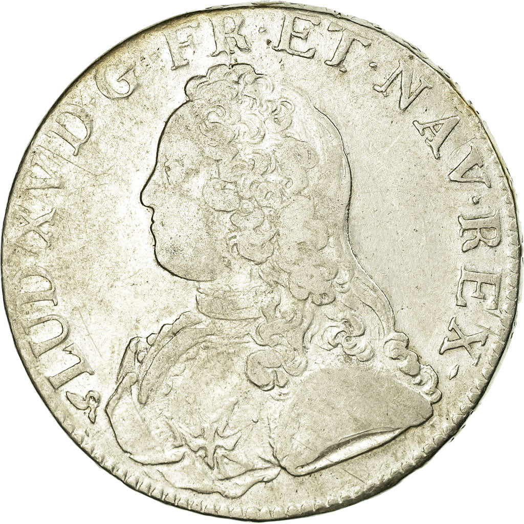 Moneta, Francia, Louis XV, Écu aux branches d'olivier, Ecu, 1727, Rouen, MB+