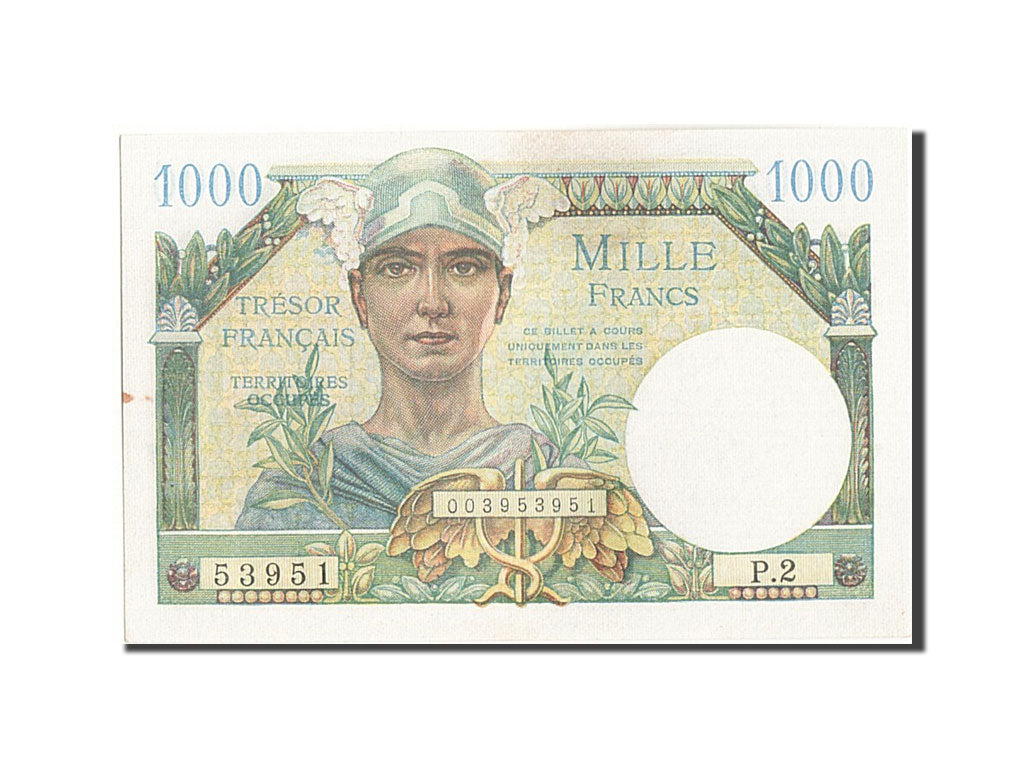 Billet, France, 1000 Francs, 1947 French Treasury, 1947, 1947, SUP+