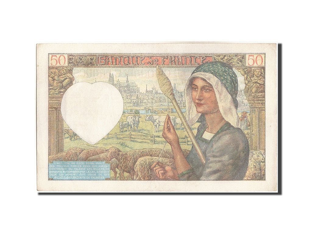 Francia, 50 Francs, 50 F 1940-1942 ''Jacques Coeur'', 1941, KM:93, 1941-11-20...
