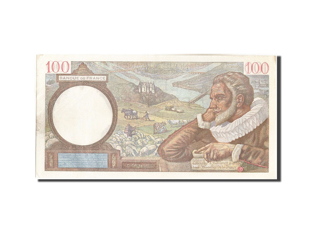 Banknote, France, 100 Francs, 100 F 1939-1942 ''Sully'', 1942, 1942-01-29