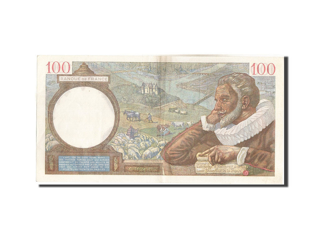 France, 100 Francs, 100 F 1939-1942 ''Sully'', 1941, KM:94, 1941-02-20, AU(50...