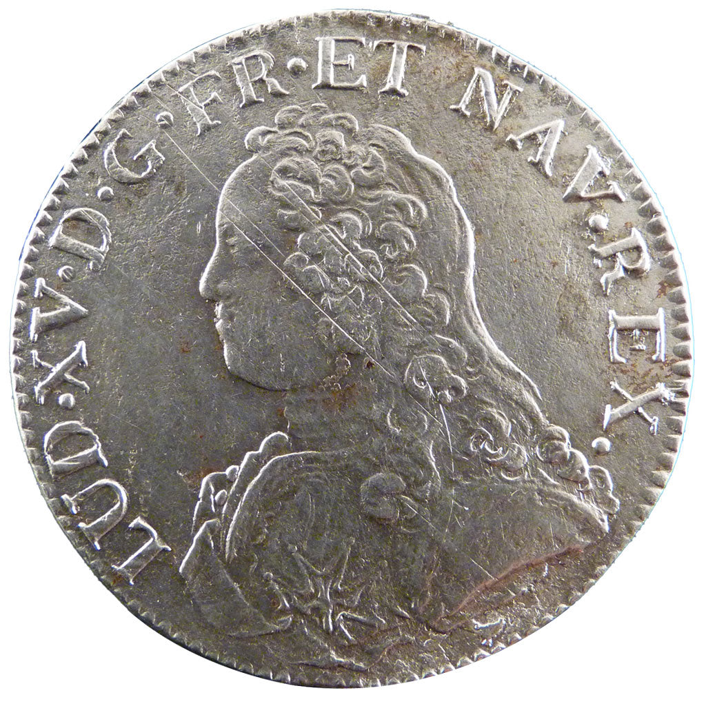FRANCE, Écu aux branches d'olivier, ECU, 1729, Limoges, KM #486.10, VF(30-35), .