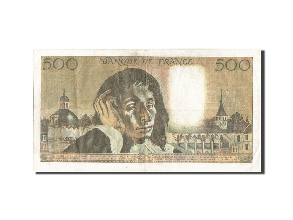 Billet, France, 500 Francs, 500 F 1968-1993 ''Pascal'', 1973, 1973-12-06, TB+