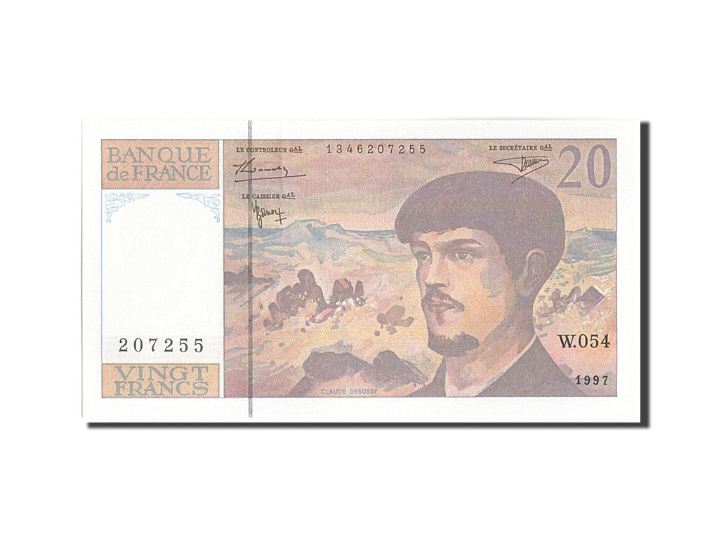Banconote, Francia, 20 Francs, 20 F 1980-1997 ''Debussy'', 1997, 1997, SPL