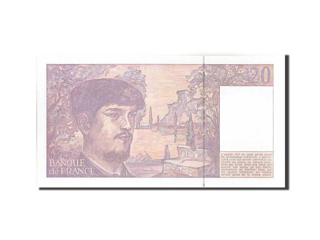 Billet, France, 20 Francs, 20 F 1980-1997 ''Debussy'', 1990, 1990, NEUF