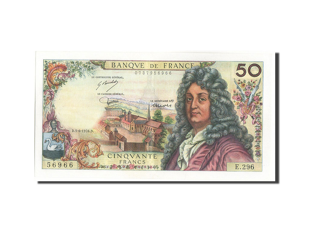 France, 50 Francs, 50 F 1962-1976 ''Racine'', 1976, KM:148f, 1976-06-03, AU(5...