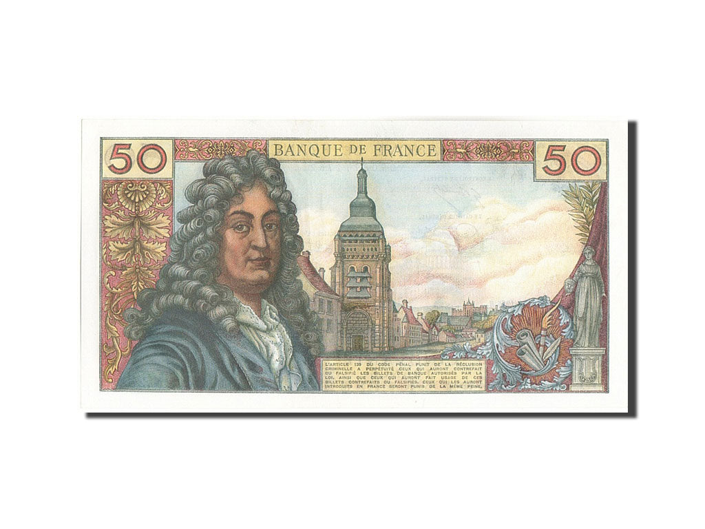 France, 50 Francs, 50 F 1962-1976 ''Racine'', 1975, KM:148e, 1975-10-02, UNC(...