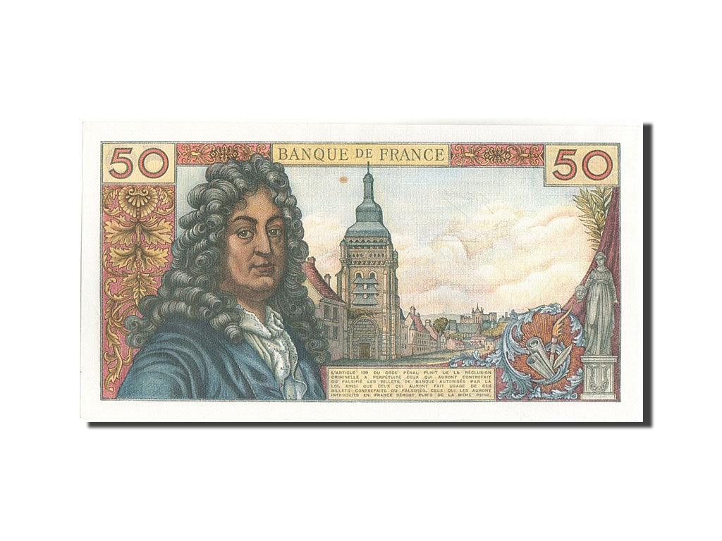 France, 50 Francs, 50 F 1962-1976 ''Racine'', 1971, KM:148d, 1971-06-03, AU(5...