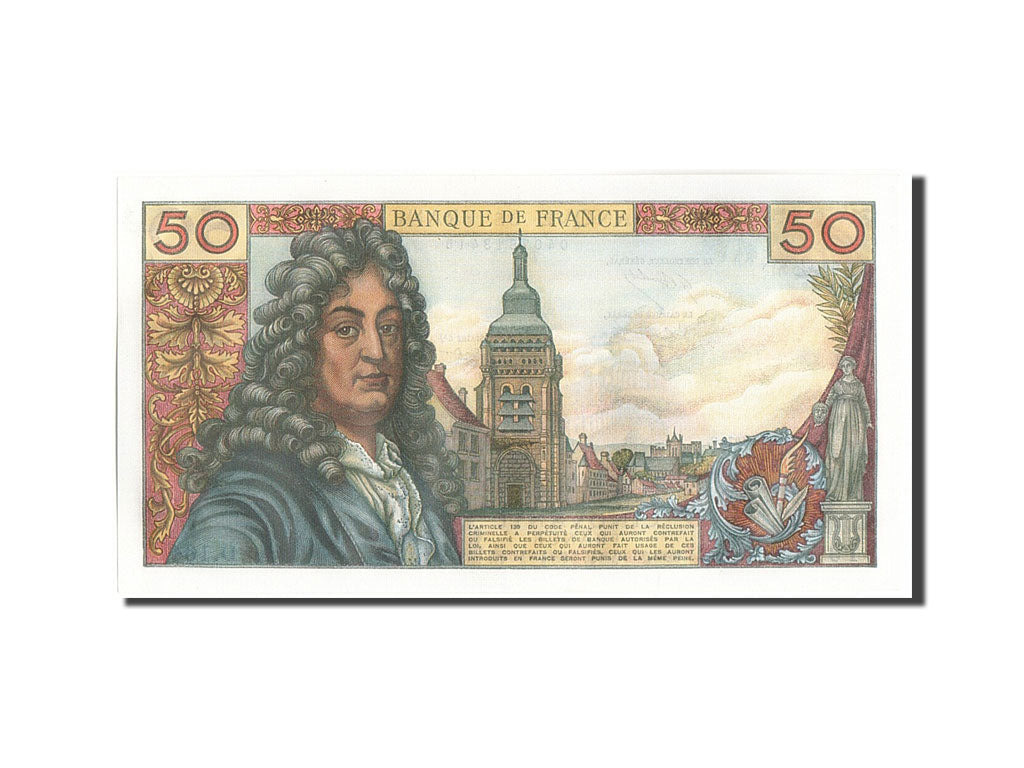 Billete, Francia, 50 Francs, 50 F 1962-1976 ''Racine'', 1970, 1970-04-02, UNC
