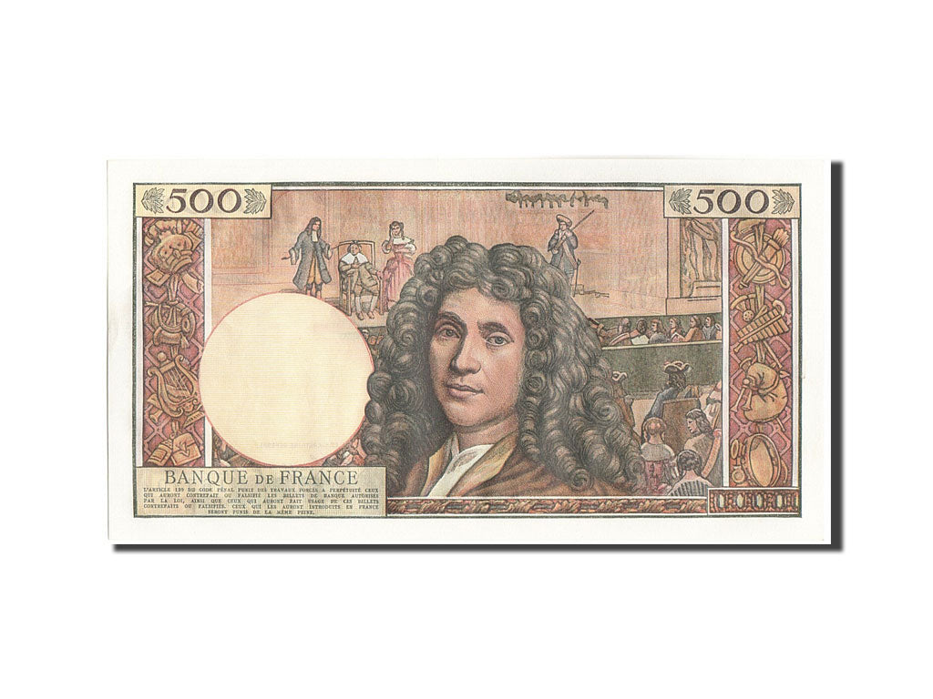 Banknote, France, 500 Nouveaux Francs, 500 NF 1959-1966 ''Molière'', 1963