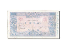 Francia, 1000 Francs, 1 000 F 1889-1926 ''Bleu et Rose'', 1919, KM:67h, 1919-...
