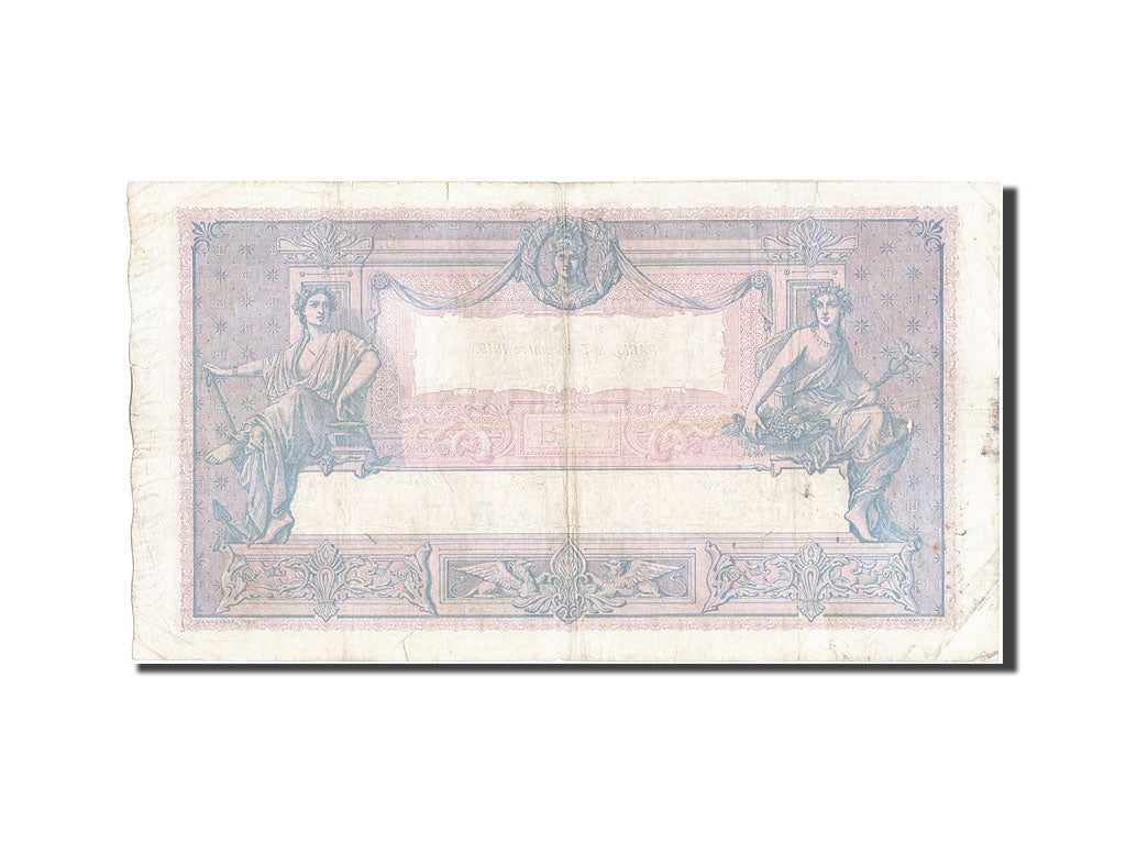 Francia, 1000 Francs, 1 000 F 1889-1926 ''Bleu et Rose'', 1919, KM:67h, 1919-...