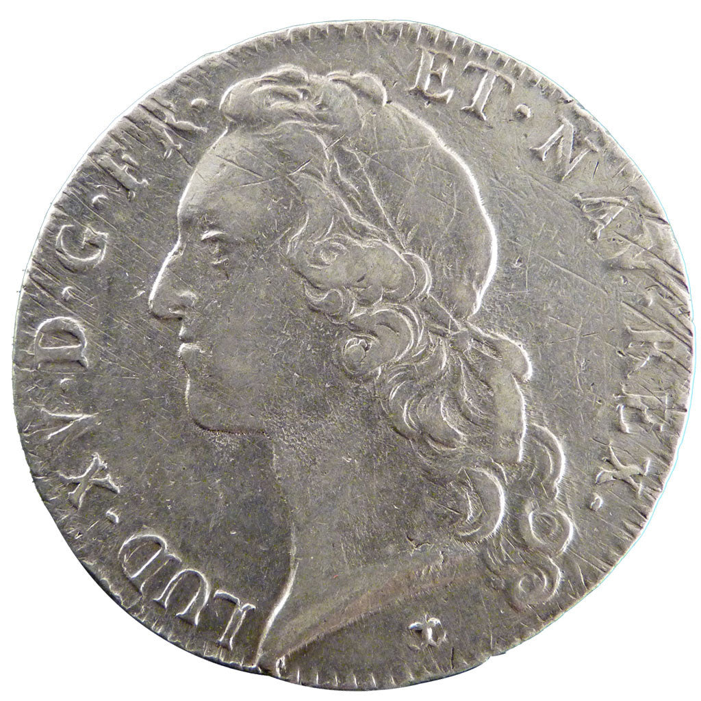 FRANCE, Écu au bandeau, ECU, 1745, Aix, KM #512.26, VF(30-35), Silver, Gadoury .