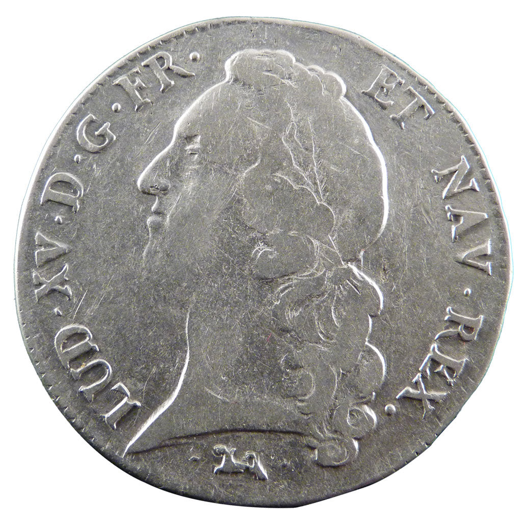 FRANCE, Écu au bandeau, Ecu, 1746, Bayonne, VF(20-25), Silver, Gadoury #322, ...