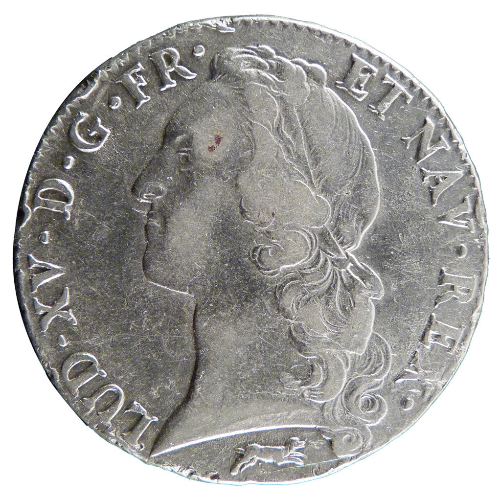 FRANCE, Ecu, 1761, Orléans, EF(40-45), Silver, Gadoury #322, 29.30