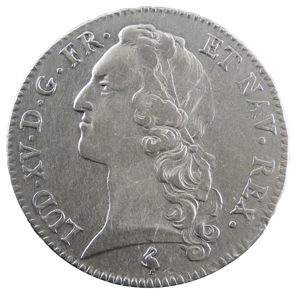 FRANCE, Écu au bandeau, Ecu, 1762, Paris, VF(30-35), Silver, Gadoury #322, 29.10