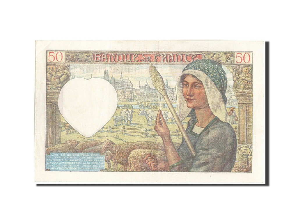 Billet, France, 50 Francs, 50 F 1940-1942 ''Jacques Coeur'', 1941, 1941-03-13